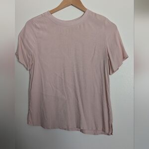 Treasure & Bond Women's Pink Short Sleeve Top Small